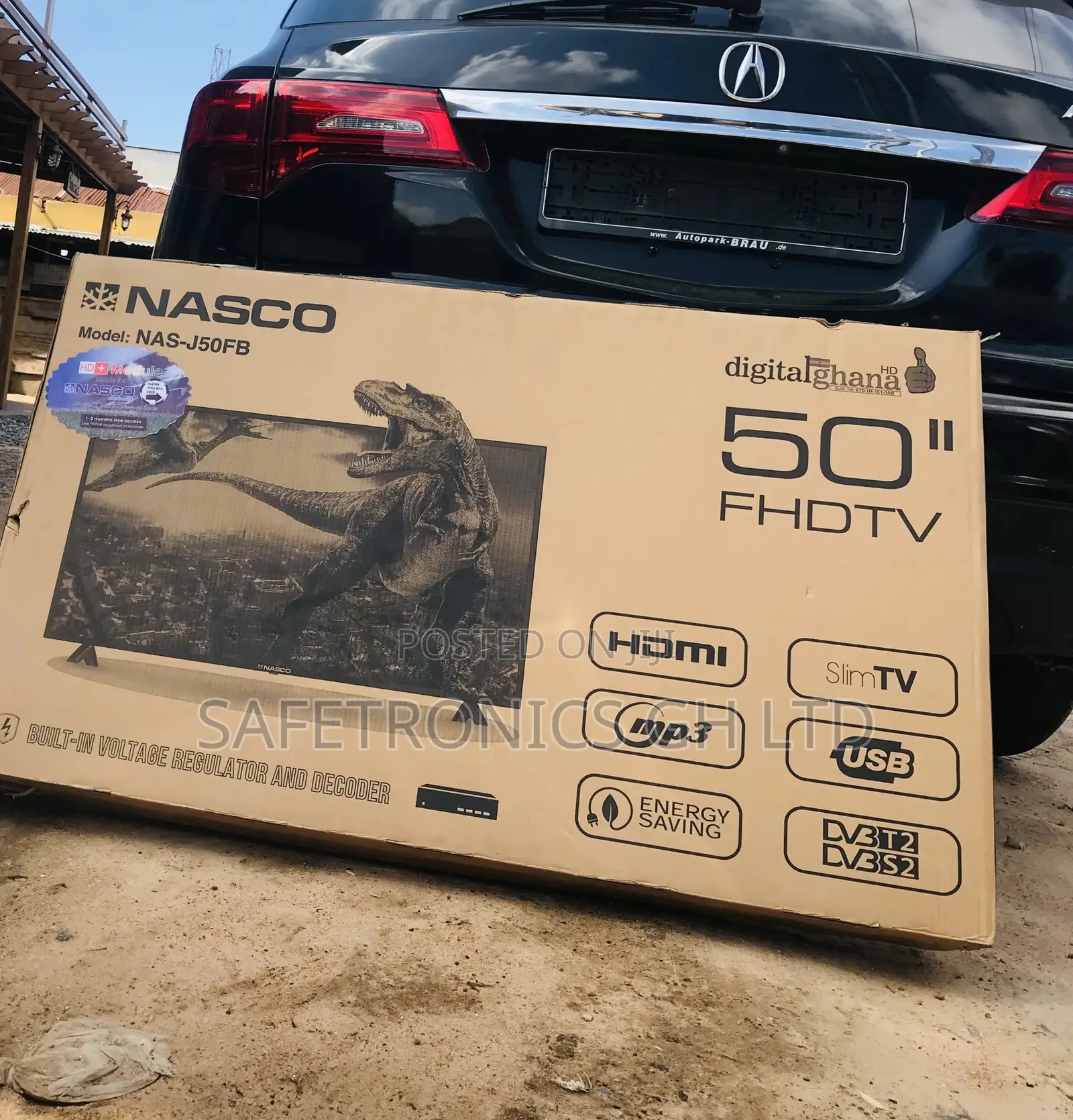 Glossy LED Digital Satellite Nasco 50 Inches Tv