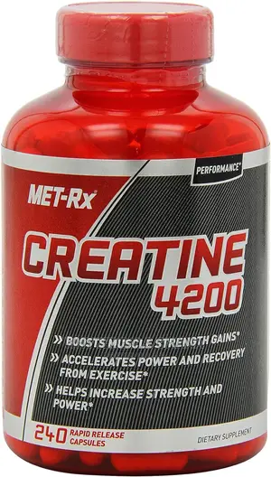 Met-Rx Creatine 4200 Capsules Pre or Post Workout Supplement