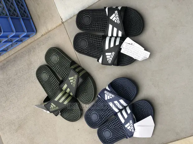 Solid Adidas Massage Slippers Available