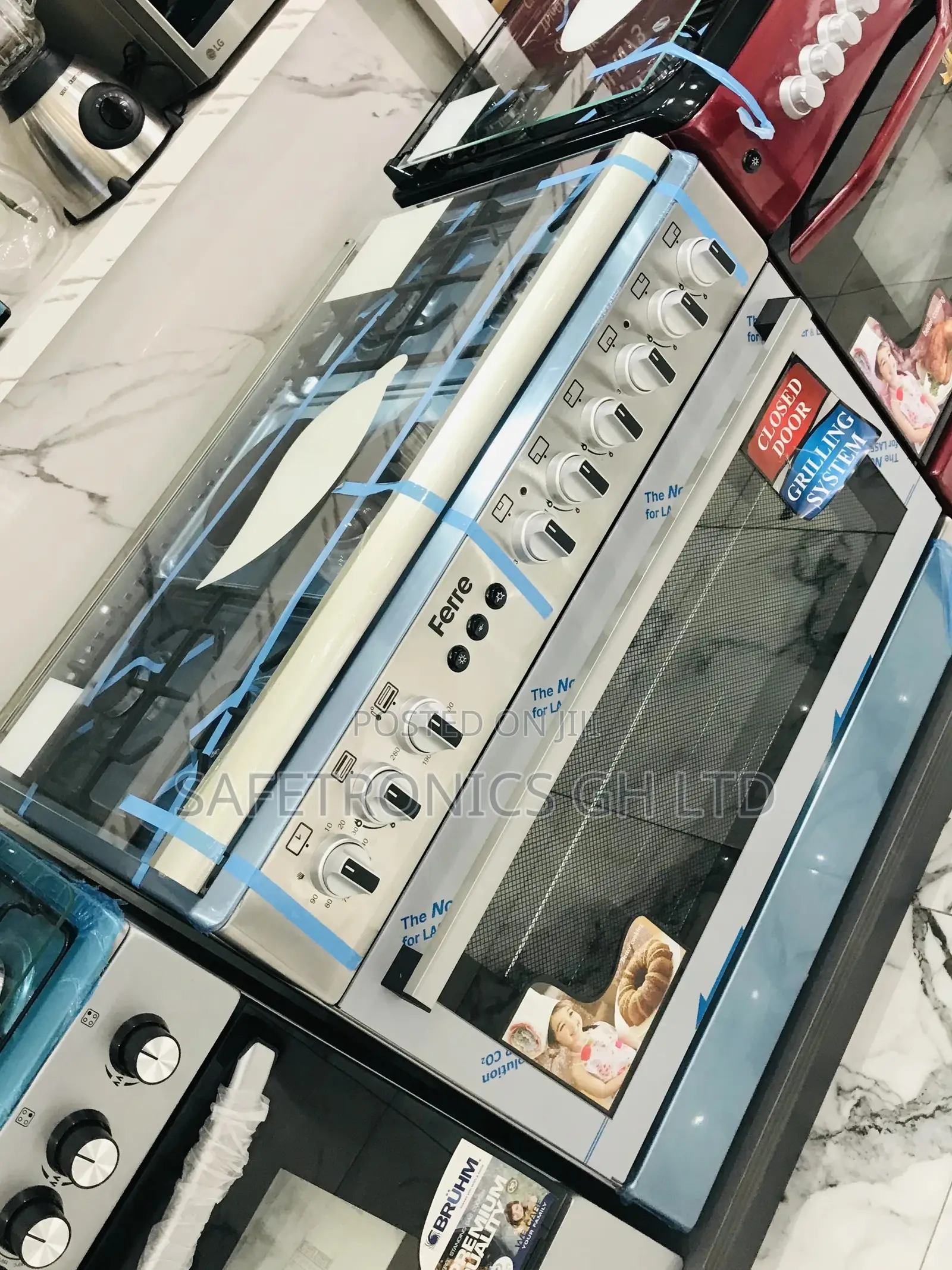 60x90 4 Gas 2 Electric Burner Oven With Grill Ferre