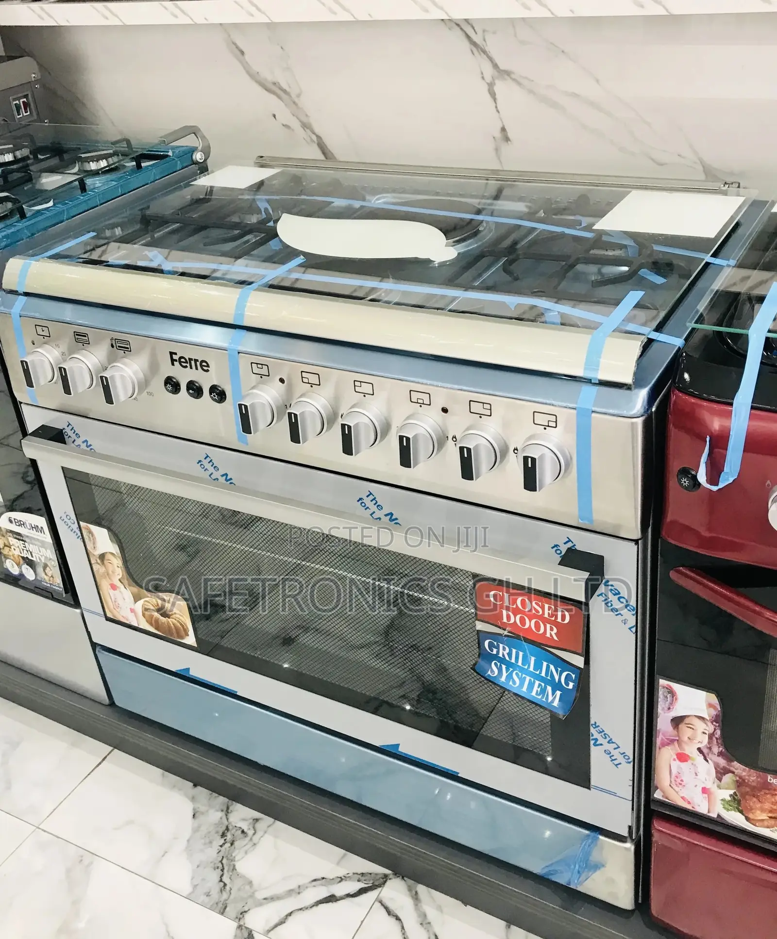 2 Electric 4 Gas Ferre 60x90 Oven With Grill Burner