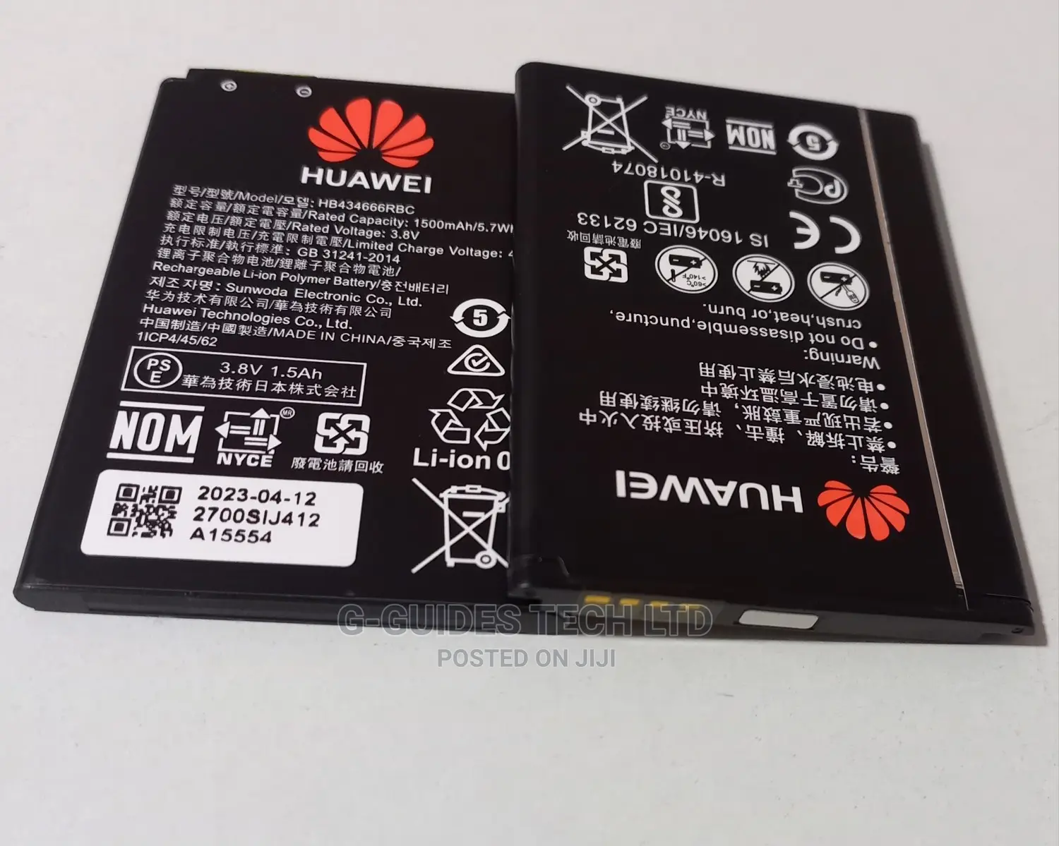 Huawei 3.8V 1500mah Rechargeable Battery, Huawei 4G Battery