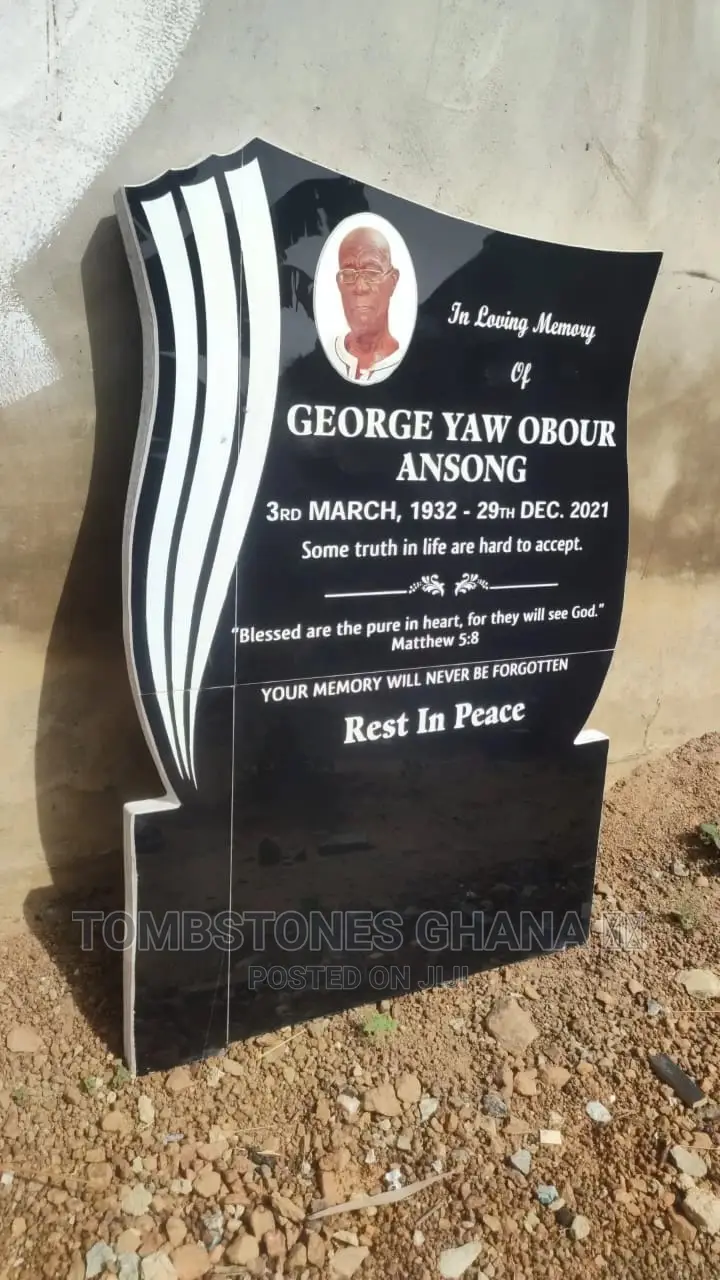 Headstone Made With Porcelain