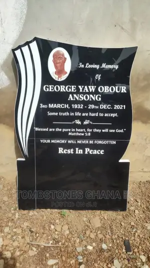 Headstone Made With Porcelain