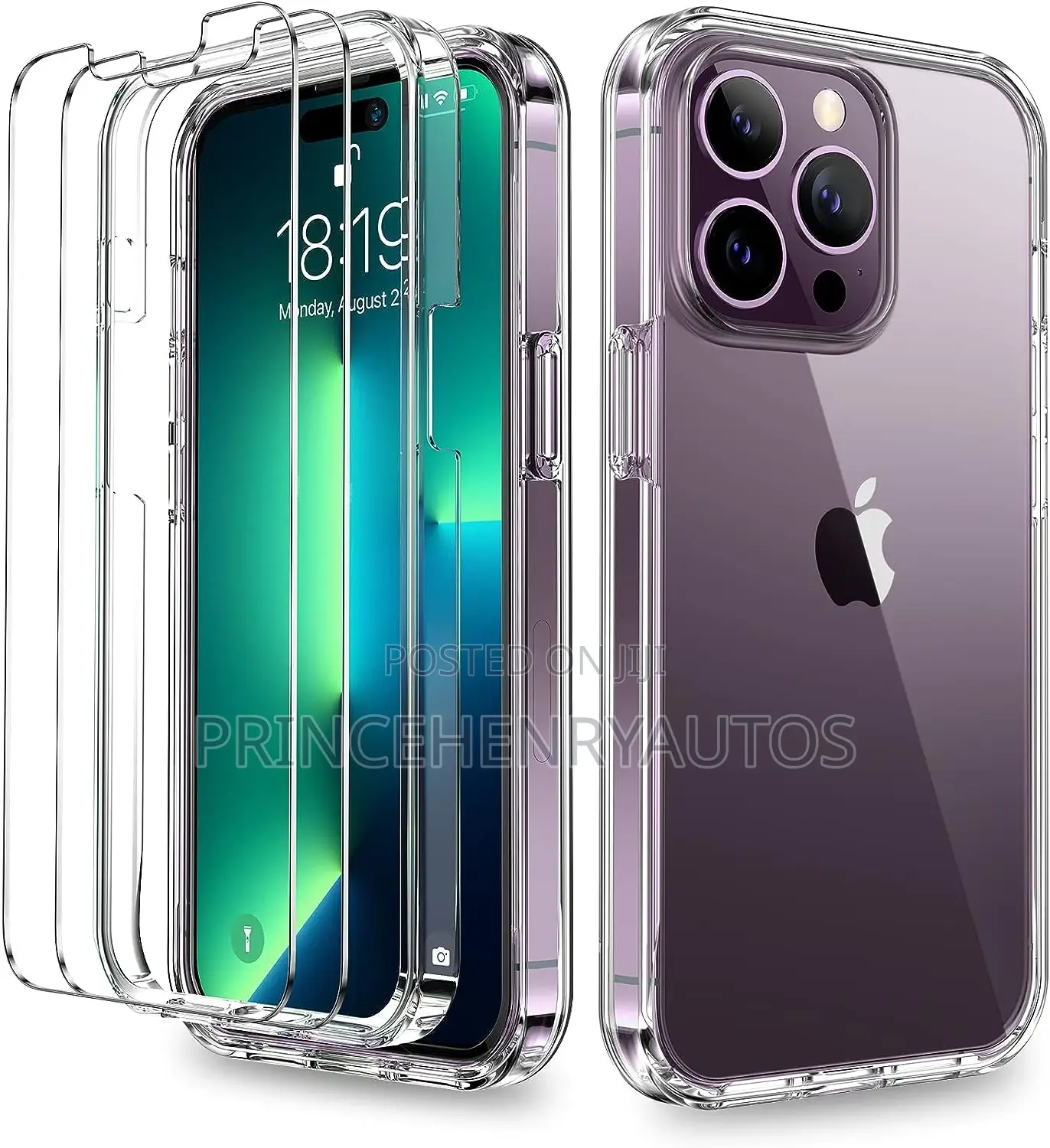 COOLQO Compatible for iPhone 14 Pro Case + 2 Tempered Glass