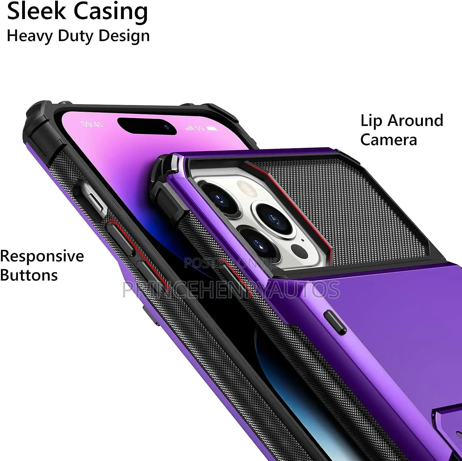 Vofolen Bumper Armor Wallet Case for iPhone 14 Pro