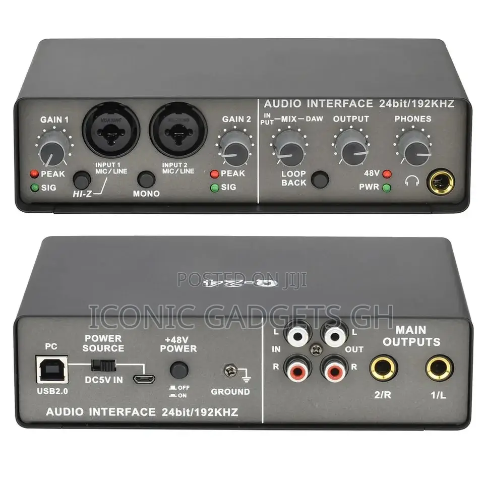 Q-22 Professional Audio Sound Card Interface