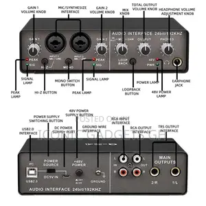 Q-22 Professional Audio Sound Card Interface