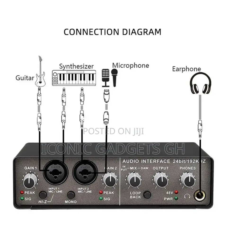Q-22 Professional Audio Sound Card Interface