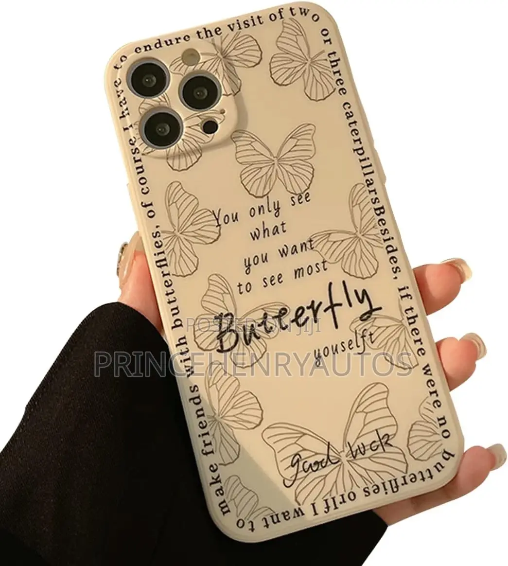 Butterfly Silicone Shockproof Case for iPhone 13 Pro Max Cas