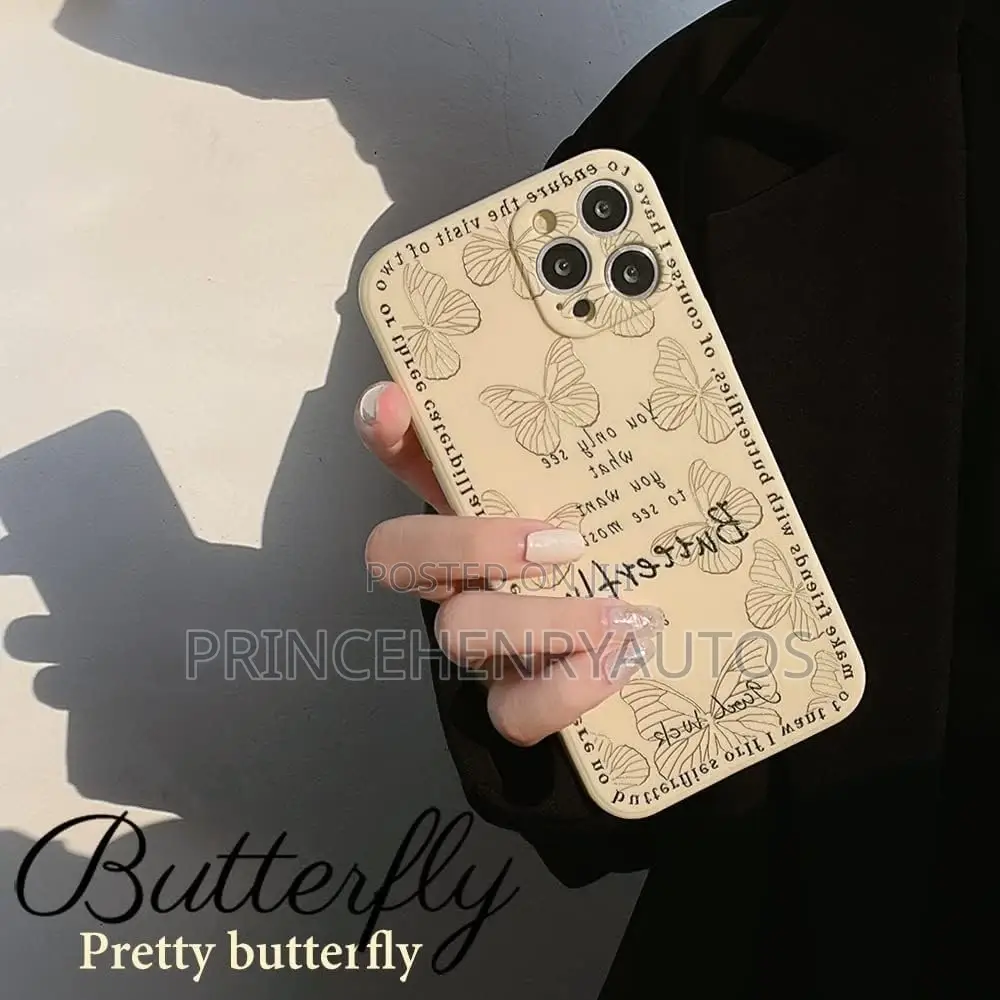 Butterfly Silicone Shockproof Case for iPhone 13 Pro Max Cas