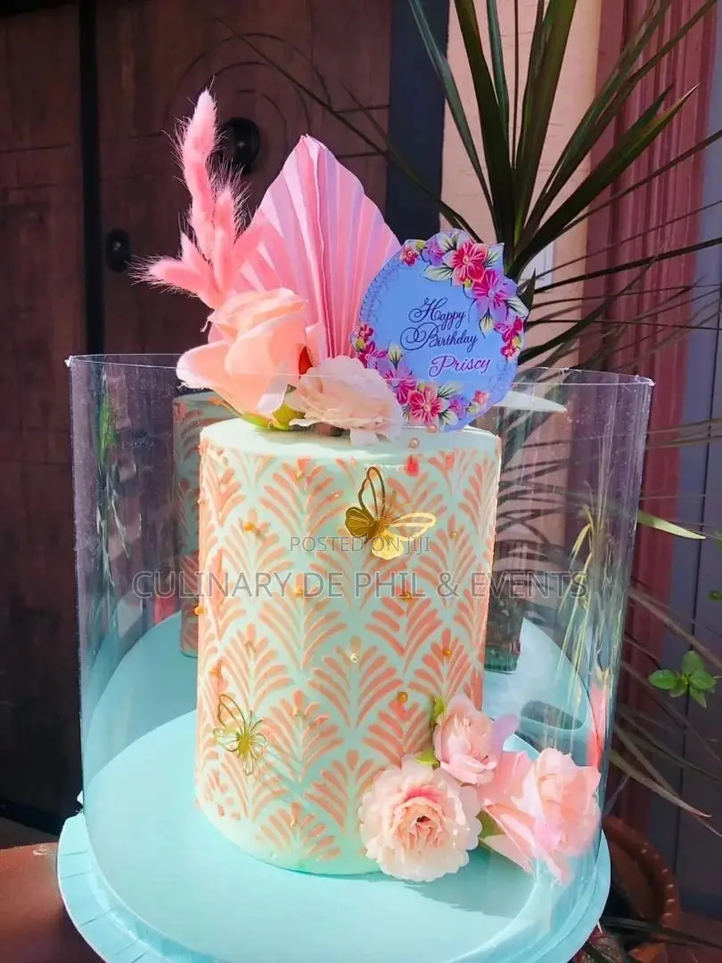 Beautiful Stencil Cake
