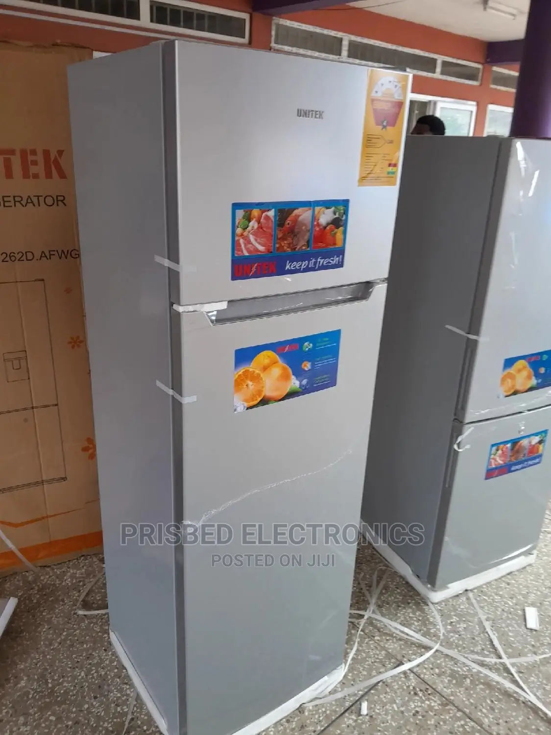 Unitex Double Door Fridge 261 Litres Top Freezer