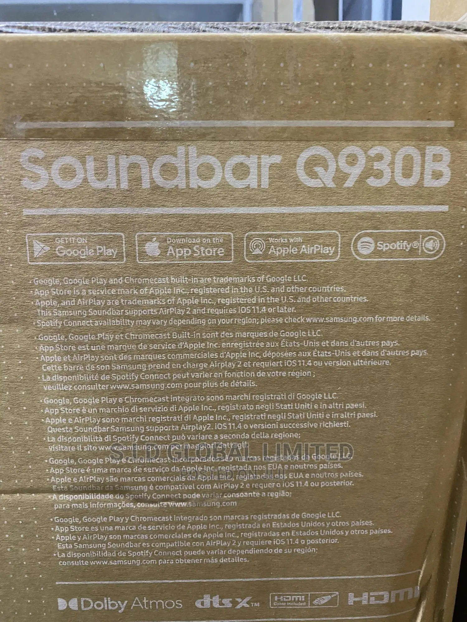 HW-Q930B 9.1.4ch Soundbar Dolby Atmos / DTS:X Rear Speakers