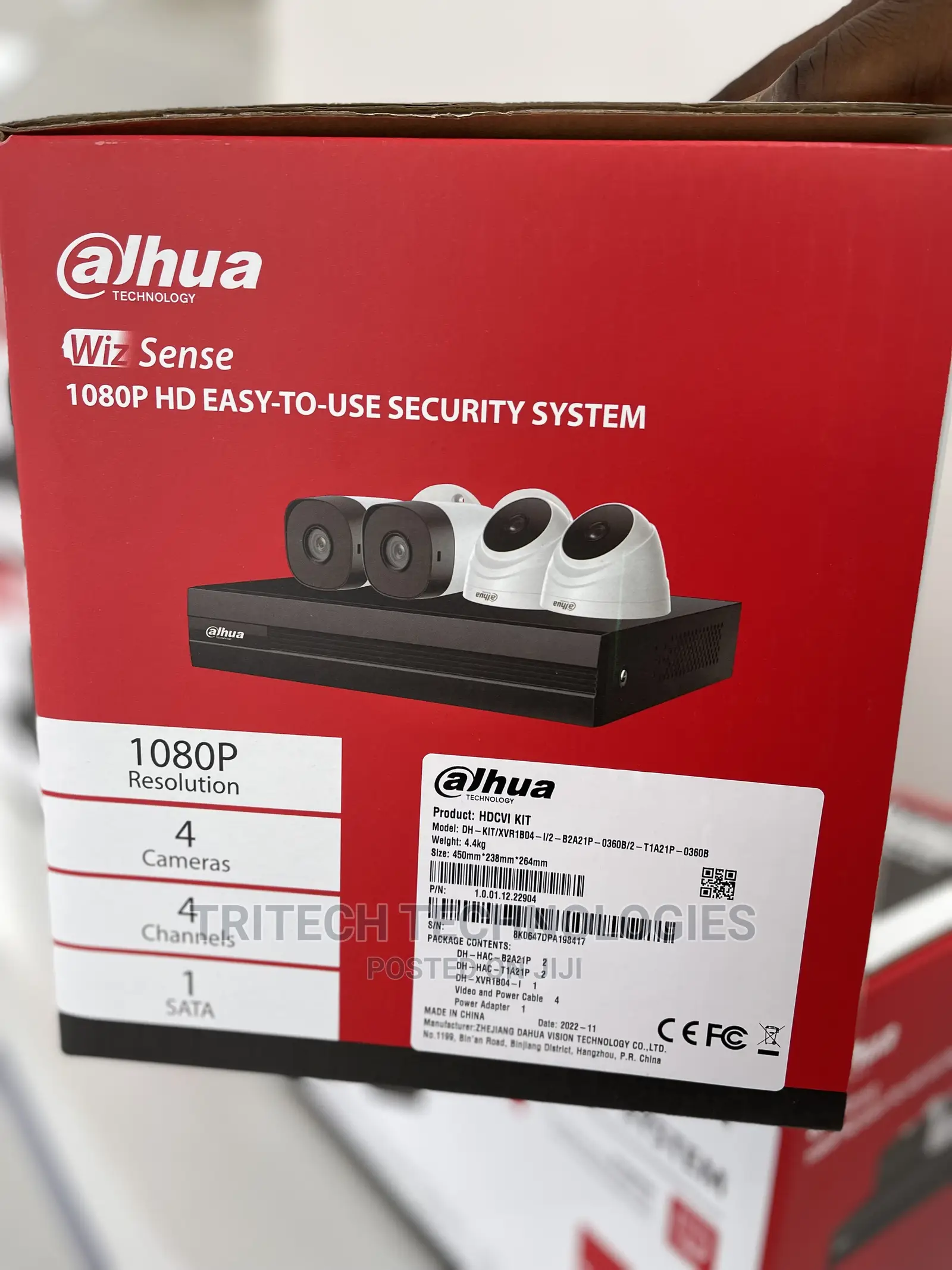 Dahua 4ch KIT 1080P (2mp) With 500gb HDD