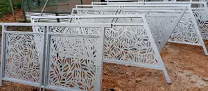 Silver Metal Stairs and Barristers