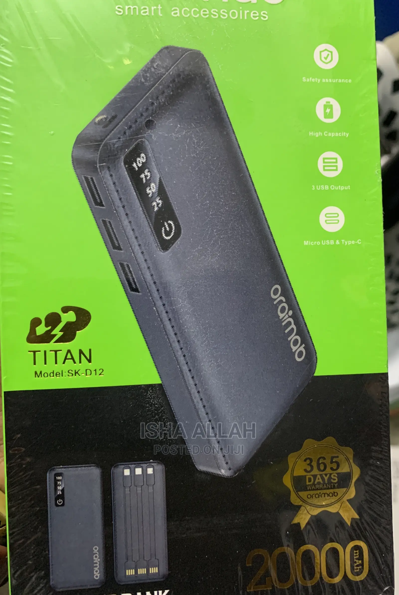 Power Bank Durable. Long Lasting