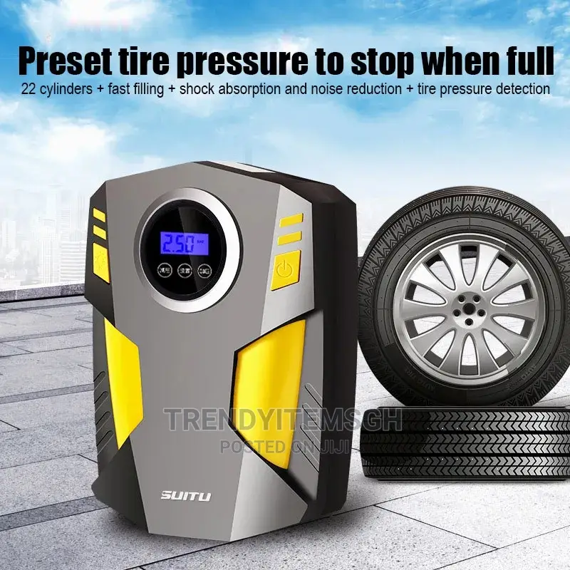 Auto Car Air Pump Digital Inflator Tire Pressure Pump