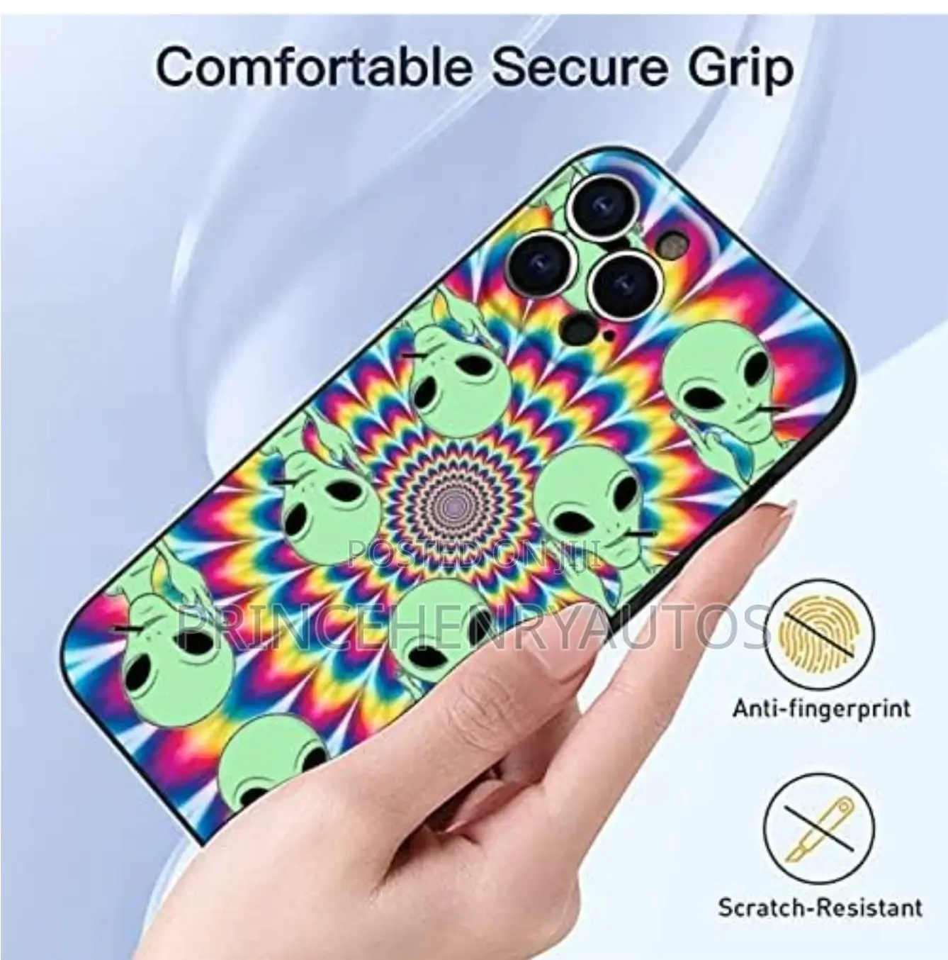 Bulletin Toperat Trippy Psychedelic iPhone 13 Pro Alien Case