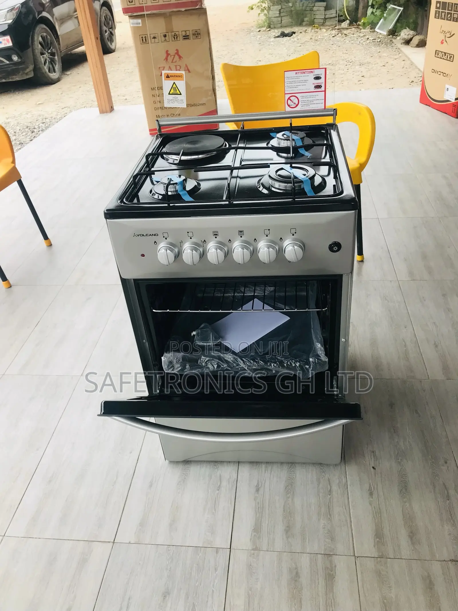 Volcano Oven With Grill 3 Gas 1 Electric 50x50