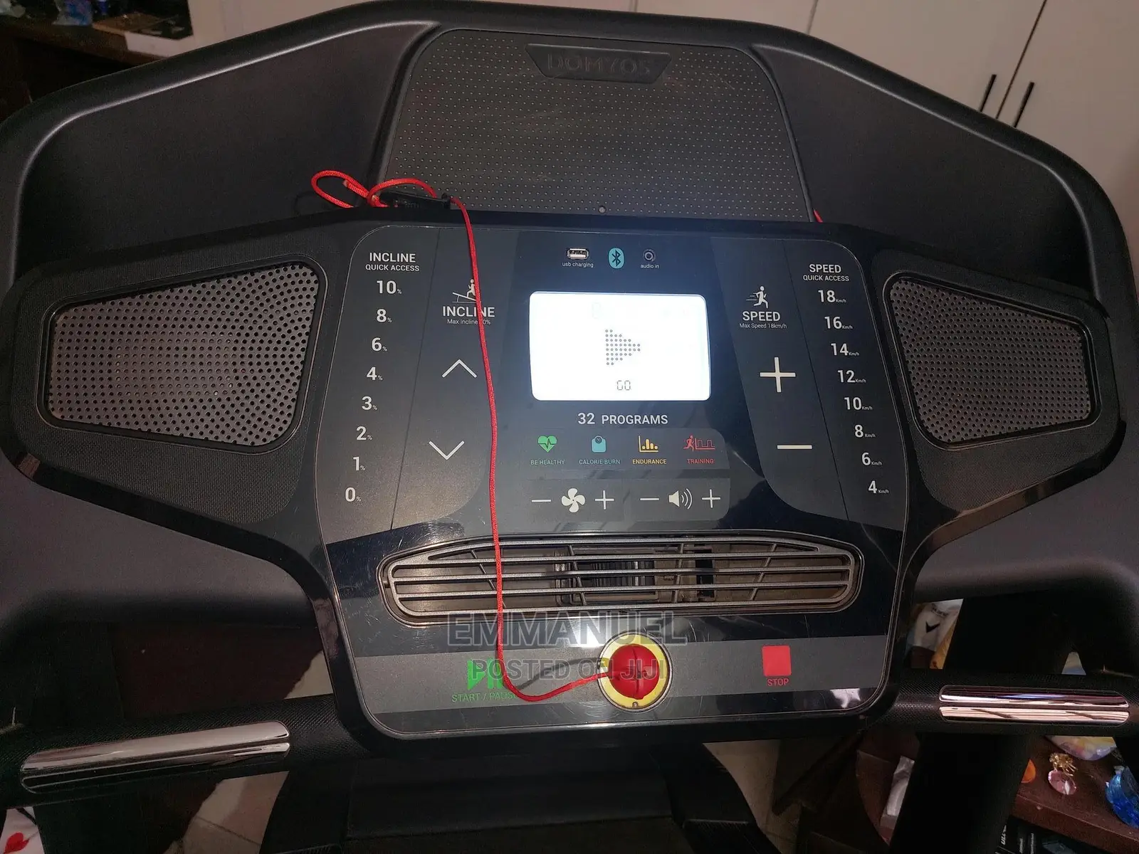 Domyos T900C Smart Treadmill - 18 Km/H, 50⨯143 Cm