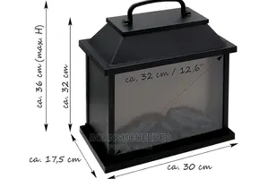 LED Fireplace Lamp Flameless Fire Simulation Lantern