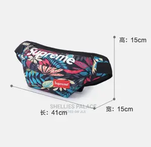 Fashion High Quality Maple Leaf Men's Waist Bag Wallet Bag