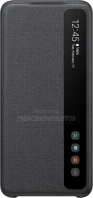SAMSUNG Galaxy S20 Case, S-View Flip Cover (EF-ZG980CBEGUS)