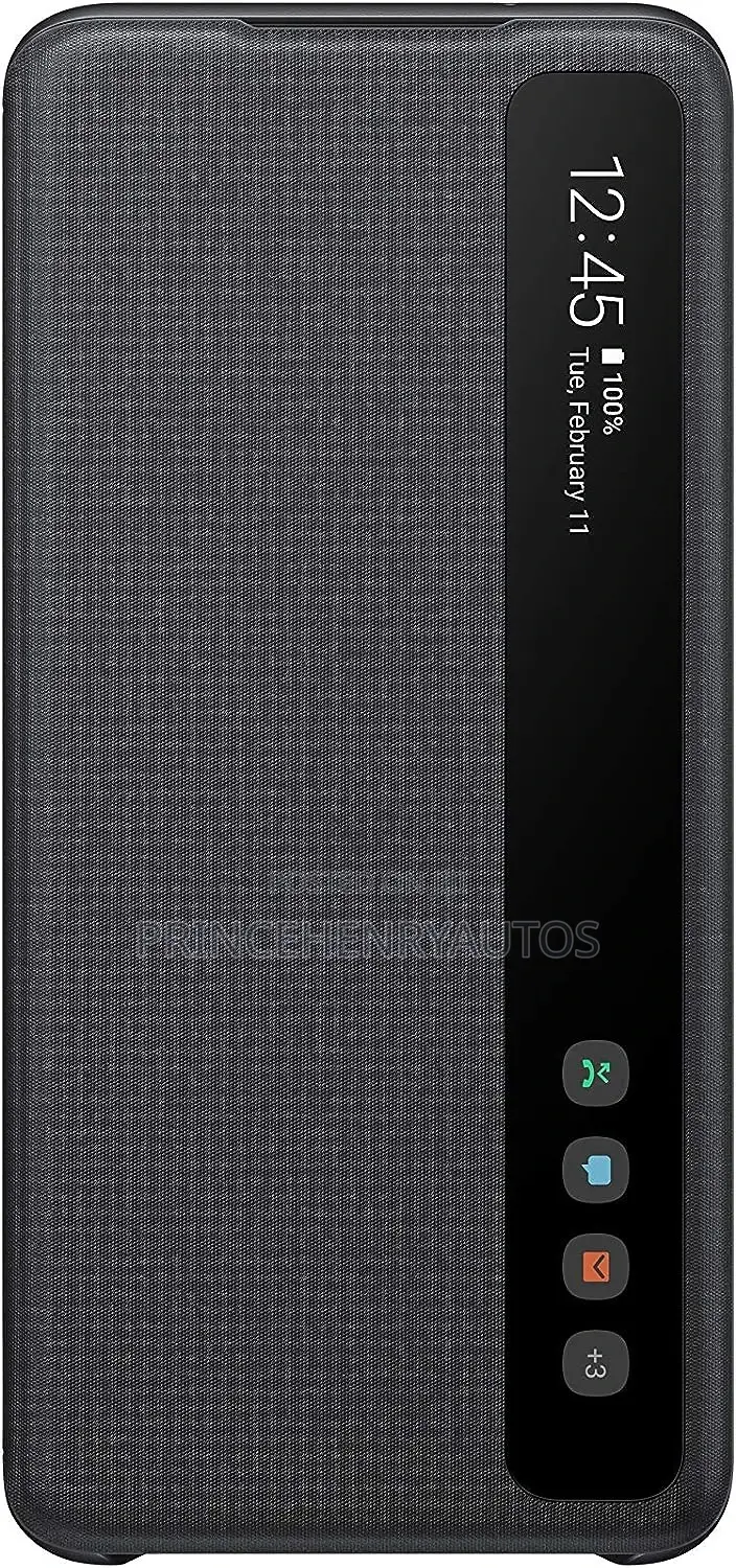 SAMSUNG Galaxy S20 Case, S-View Flip Cover (EF-ZG980CBEGUS)