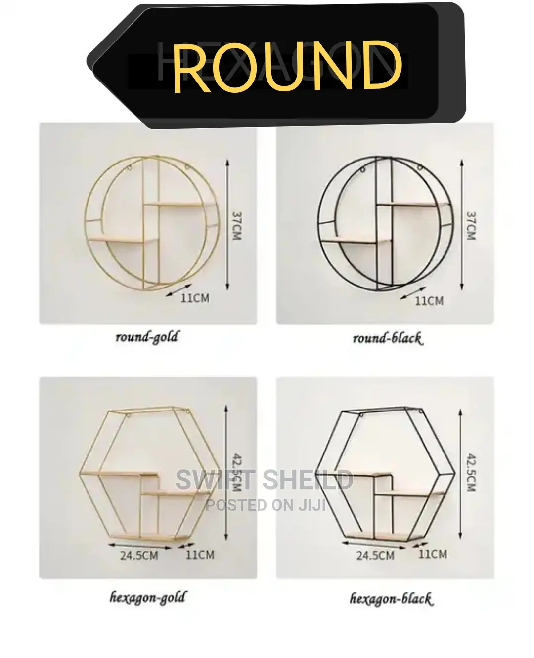 Shelve With Lights 37cm Diameter