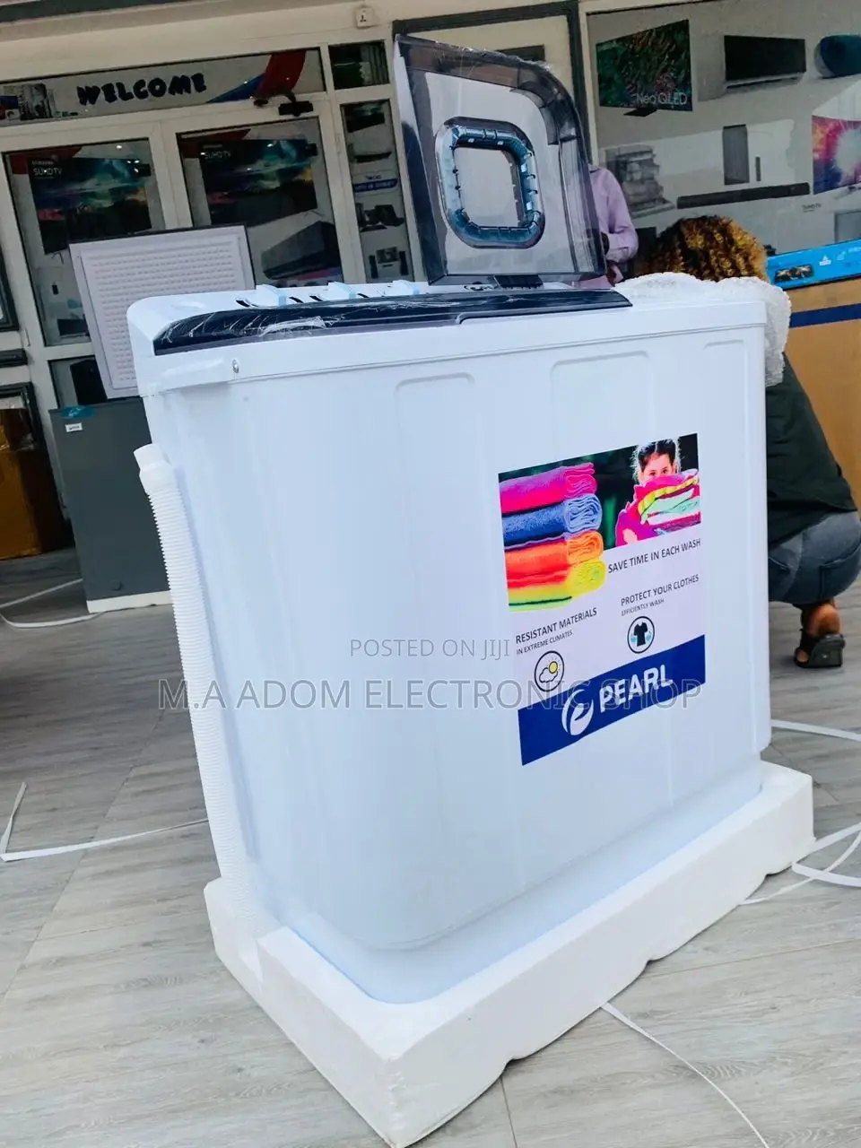 Shop Easy Pearl 7KG Twin Tub Washing Machine Semi Automatic