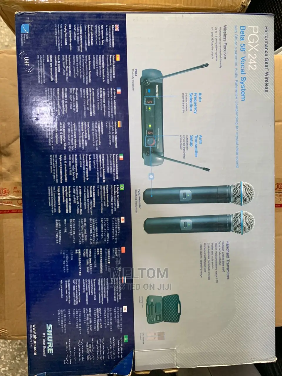 Shure 2IN1 PGX242 Cordless Microphone(Mic and Lapel)