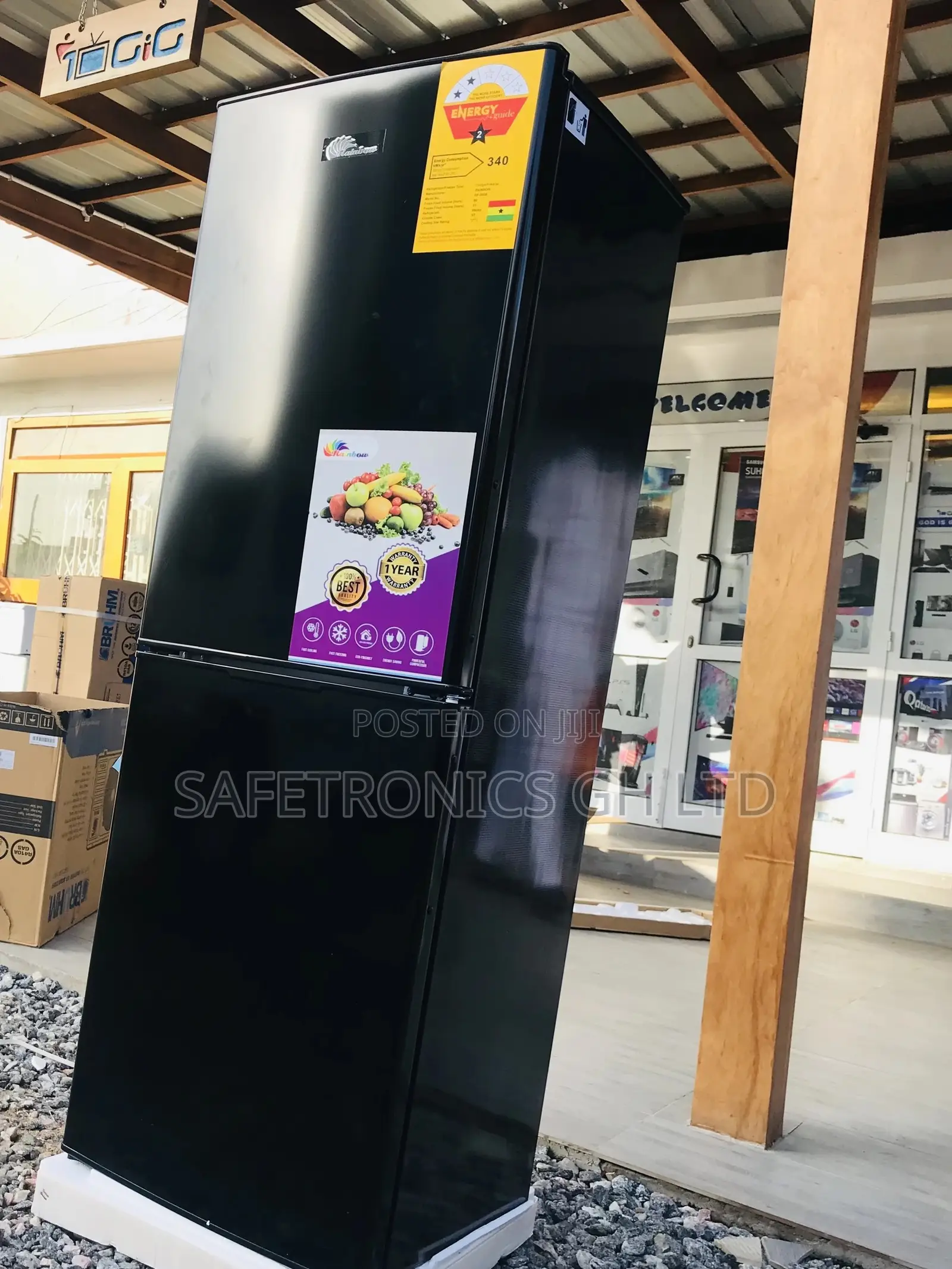 New Rainbow Doubledoor RF-200B Bottomfreezer Fridge