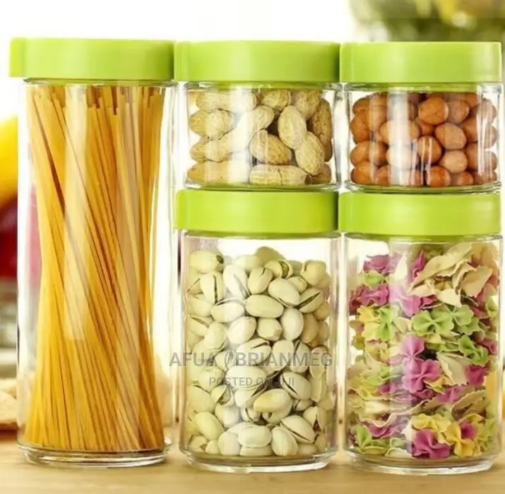 5pis Glass Storage Containers