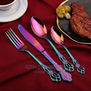 24pis Retro Vintage Cutlery Set