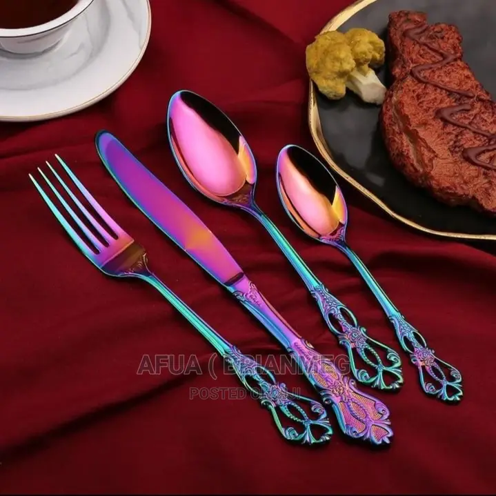 24pis Retro Vintage Cutlery Set