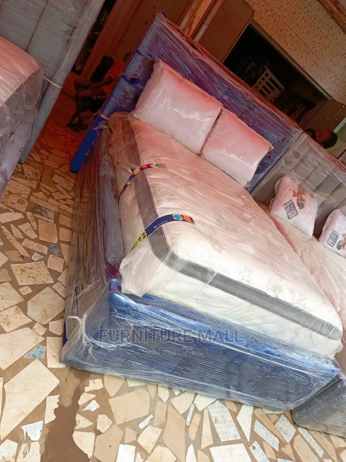 Sweet Double Bed With Mattrees. Free Delivery
