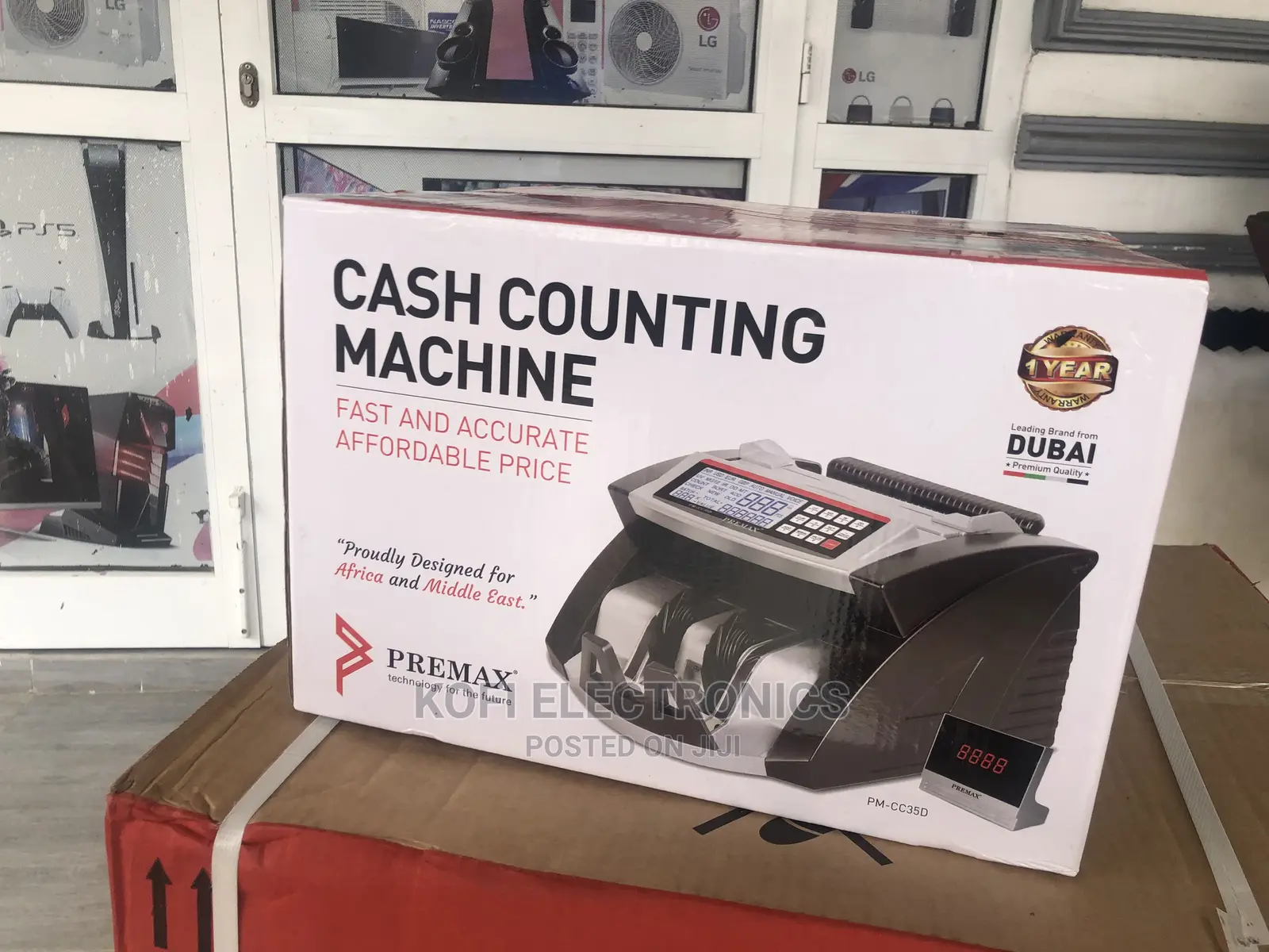 Premax PM-CC35D Money Counting Machine - Grey