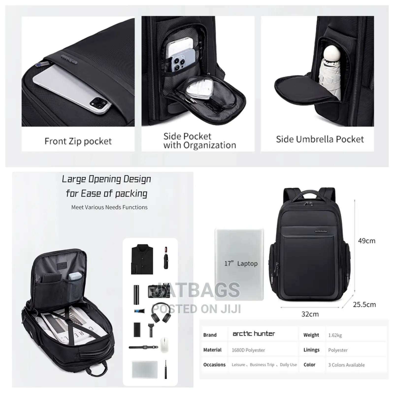 Arctic Hunter Waterproof Usb Laptop Backpack (Free Delivery)