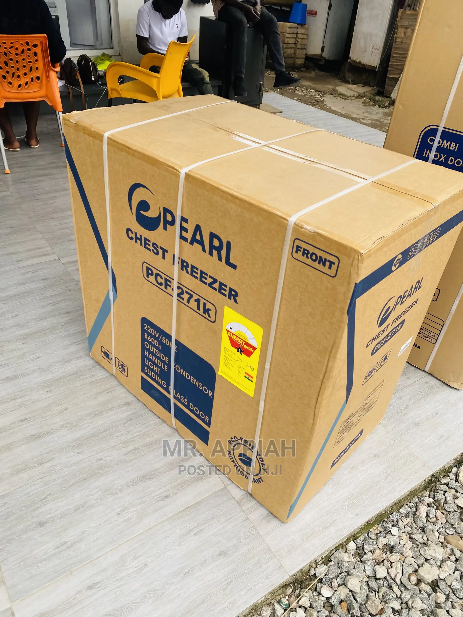 📌📌Low Energy Consumption Pearl 1 Door Chest Freezer(Gray).