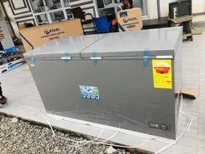 Original Pearl PCF-550 Double Door Chest Freezer(Gray) 