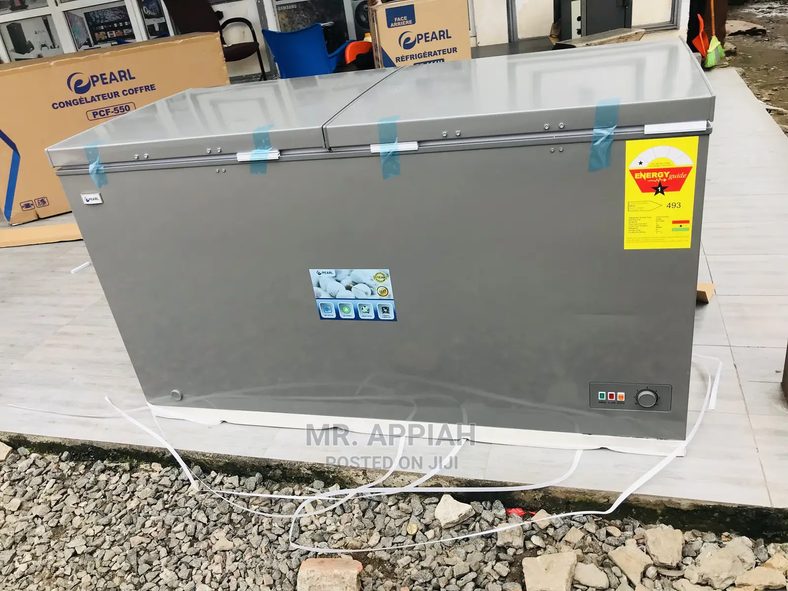 Newly in Stock Pearl 400L Double Doorchest Freezer(PCF-550)