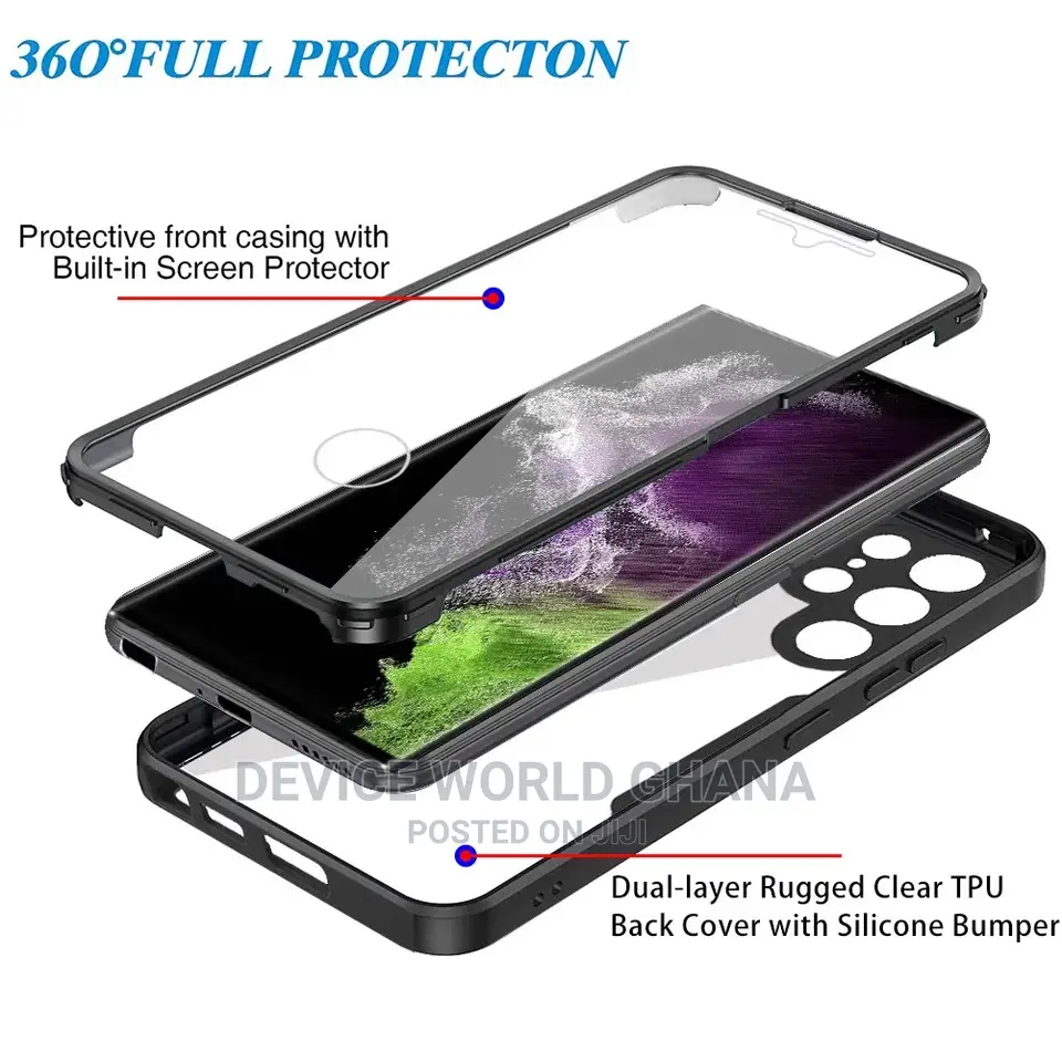 360 Front N Back Shockproof Case 4 Samsung S23ultra Etc