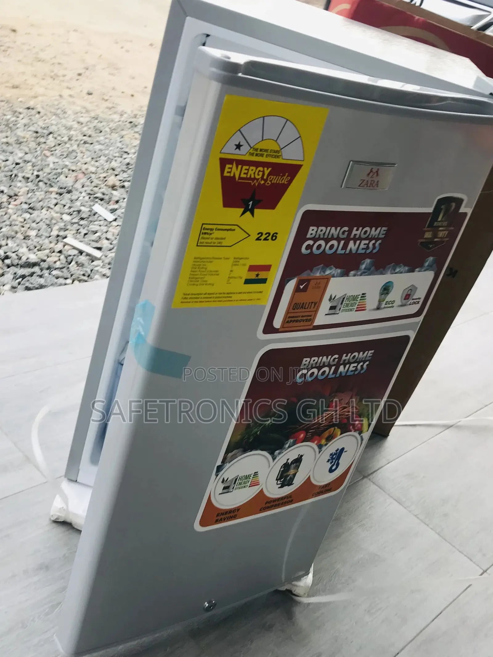 Zara Tabletop Singledoor Topfreezer 80 Liters Fridge