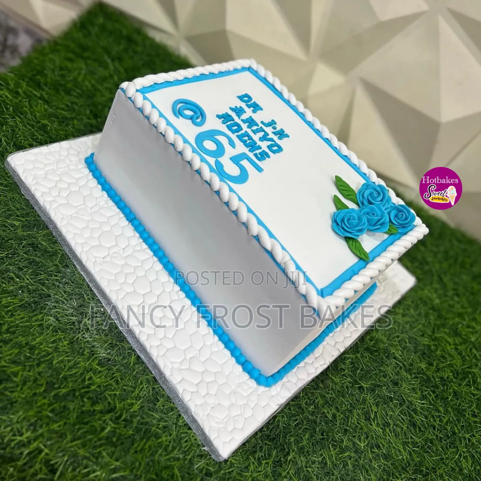 A Beautiful Birthday Cake for an Elderly Person