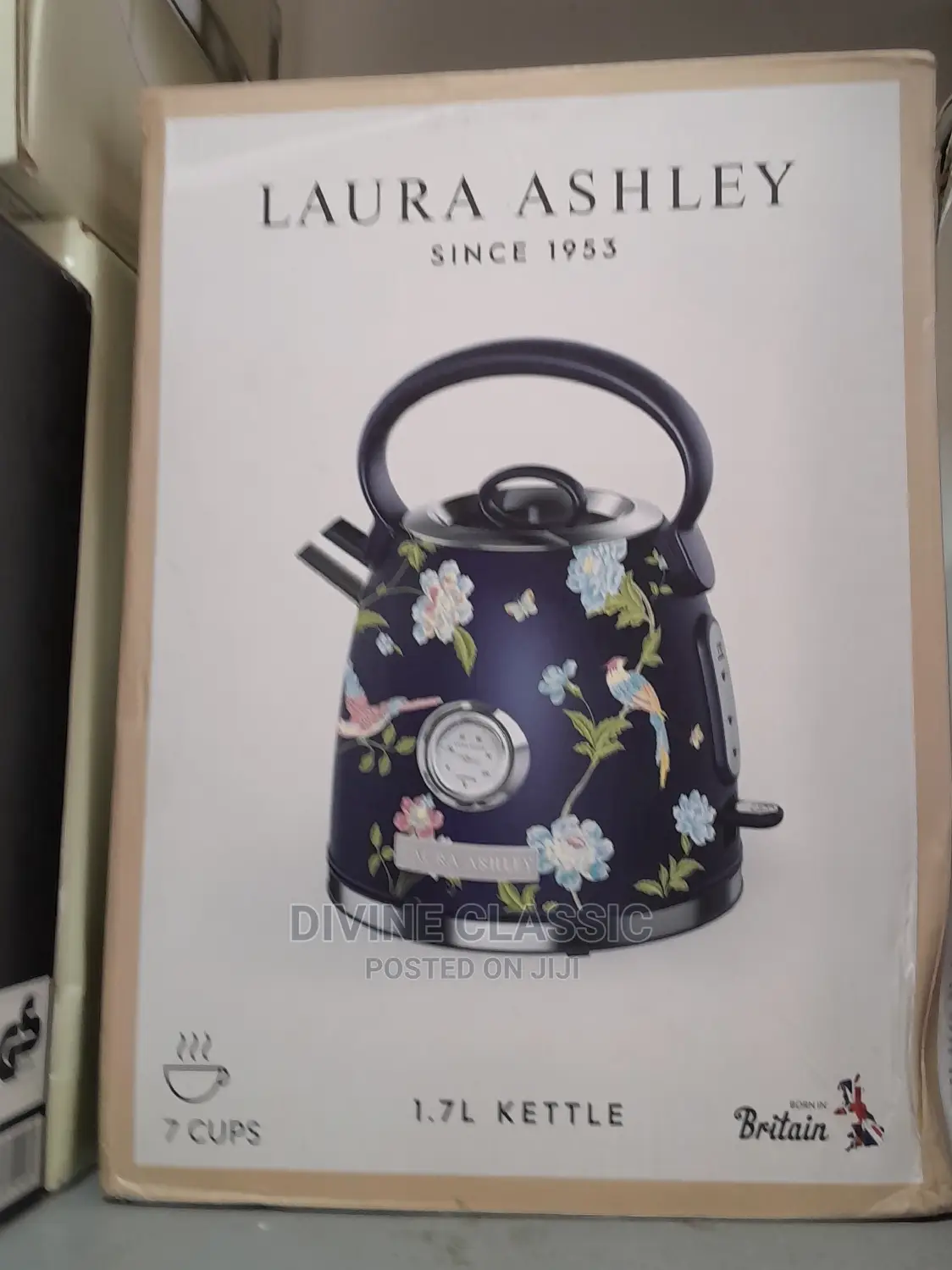 Laura Ashley Cordless Stainless Steel Kettle 1.7 Litre