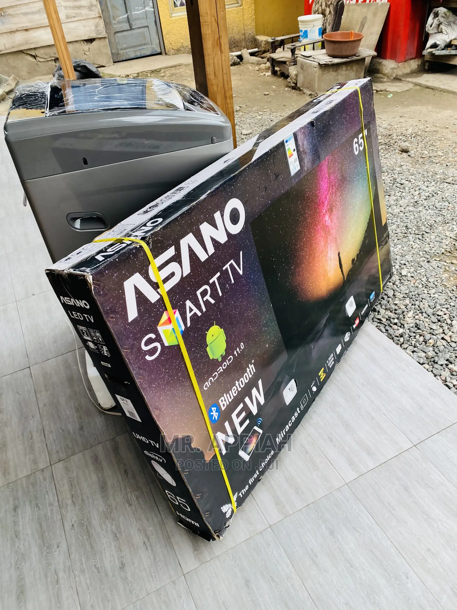 Fresh in Box  Asano 65inch Smart Tv,Black 