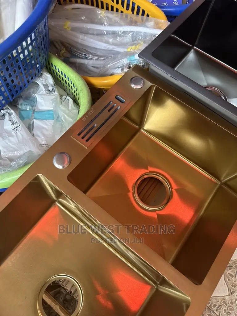 Gold Cabinet Sink With Knife Holder
