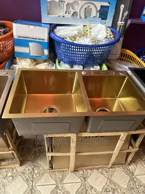 Gold Cabinet Sink With Knife Holder