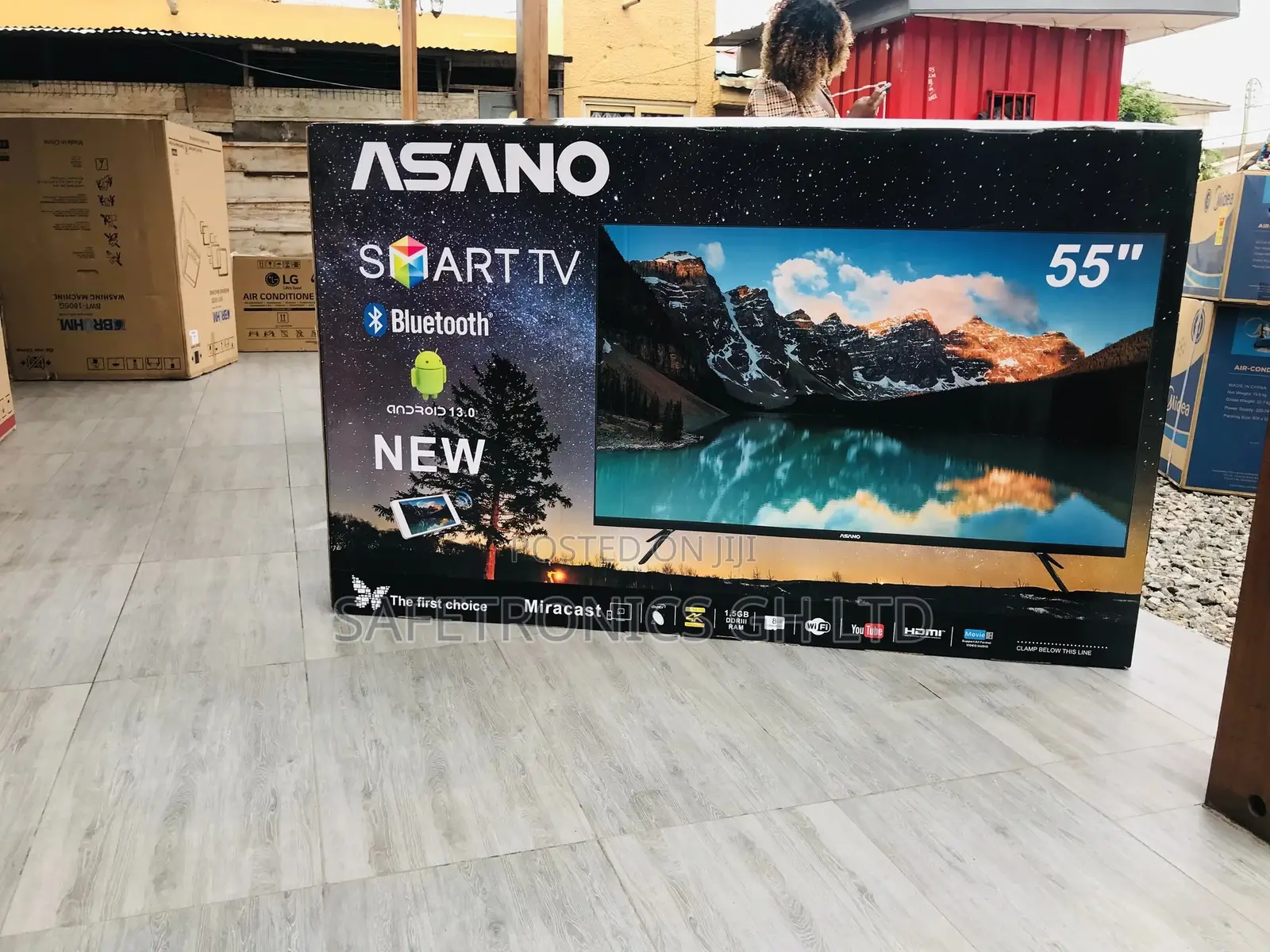 Purchase Glossy LED 55 Inches Asano UHD Smart Tv